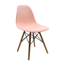 Silla Eames Patas En Madera para comerdor, sala, restaurante - Salmón