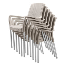 Silla Apariencia Shia con Brazos Taupe