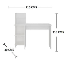 Escritorio-Biblioteca Moderno King 120x120x45cm Blanco