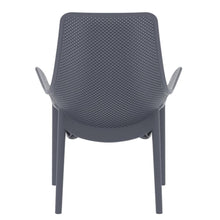 Silla Lounge Mayorca, Gris Oscuro, con espaldar y reposa brazos X2