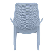 Silla Lounge Mayorca, Azul Claro, con espaldar y reposa brazos X2