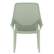 Silla Lounge Ibiza, Verdematcha, con espaldar y reposa brazos X4
