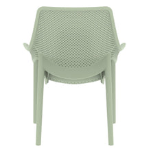 Silla Lounge Ibiza, Verdematcha, con espaldar y reposa brazos X4