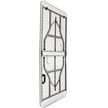 Mesa Plegable Plástica Eco Tipo Portafolio de 180 cm, Blanco