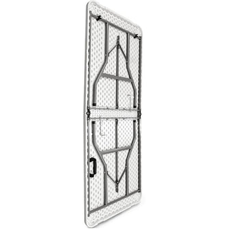 Mesa Plegable Plástica Eco Tipo Portafolio de 180 cm, Blanco