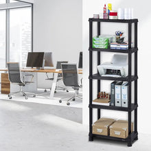 Estante multifuncional de 5 Niveles Solido 12" Negro