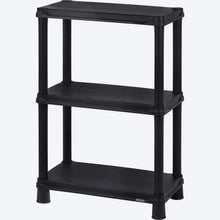 Estante Solido 12" de 3 Niveles Negro