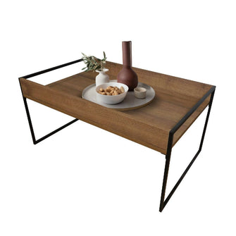 Mesa De Centro Rectangular New (40x50x80) Amaretto