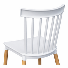 Comedor Redondo 74.5x80x80cm Vienes + 4 Sillas Guam Blancas