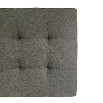 Combo Cabecero Cama Doble (60x140x5) Gris Memphis + Set x 2 mesas de noche Toulus Flotantes