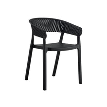 Set de 4 Sillas Manaos, Negro, con Espaldar Minimalista y Diseño Moderno
