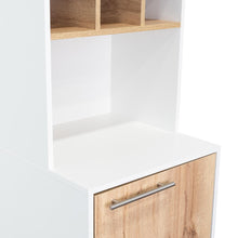 Alacena Atica, Blanco y Café Claro, con espacio para guardar botellas de vino