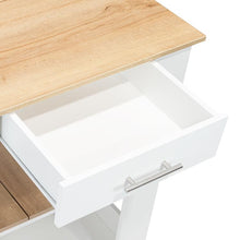 Barra de Cocina Cala, Blanco Nevado y Café claro, con amplia superficie en la mesa ZF