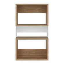Gabinete de Baño Sensei Eco, Blanco Duqueza y Fresno Europeo, con superficies para ubicar objetos