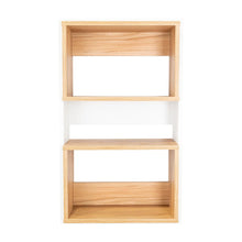 Gabinete de Baño Sensei Eco, Blanco Duqueza y Fresno Europeo, con superficies para ubicar objetos