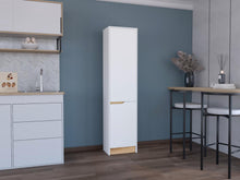 Alacena Soler, Blanco Duqueza y Macadamia, con dos puertas abatibles