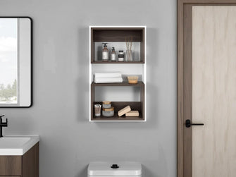 Gabinete de Baño Sensei Eco, Blanco y Milan, con superficies para ubicar objetos