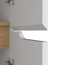 Alacena Soler, Blanco y Macadamia, dos puertas abatibles, facil instalacion