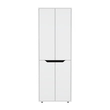 Alacena Gerg, Blanco y Wengue, con espacio para guardar insumos y utensilios de cocina ZF