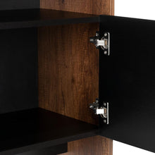 Mueble Recibidor Clasic, Cobre y Wengue, con Dos Puertas y Dos Entrepaños