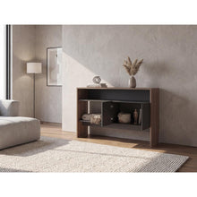 Mueble Multiusos Clasic, Avellana y Wengue, con Dos Puertas y Dos Entrepaños