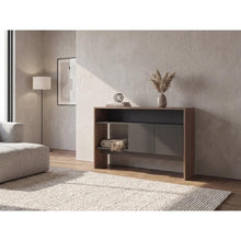 Mueble Multiusos Clasic, Avellana y Wengue, con Dos Puertas y Dos Entrepaños
