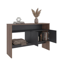 Mueble Multiusos Clasic, Avellana y Wengue, con Dos Puertas y Dos Entrepaños
