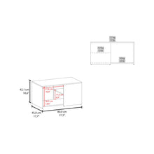 Mesa de Centro Ade, Capri y Wengue, con espacio para objetos decorativos