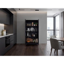 Alacena Ossa, Wengue, Con 3 entrepaños y 2 puertas para implementos de cocina ZF