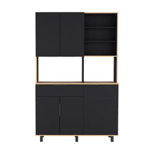 Alacena Oshawa, Fresno Europeo y Wengue, patas y manijas de acero