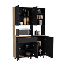 Alacena Oshawa, Fresno Europeo y Wengue, patas y manijas de acero