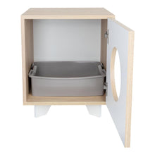 Arenero para Gatos Lira, Beige y Blanco