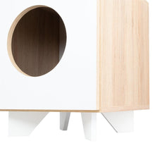 Arenero para Gatos Lira, Beige y Blanco