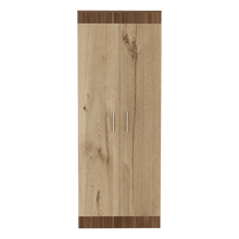 Alacena Axic, Castaño y Café Claro, con Dos Puertas Batientes y Amplios Espacios