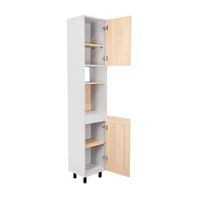 Alacena Kazán, Beige y Gris, con Dos Puertas y Entrepaños