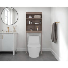Gabinete de Baño, Avellana,  Amplios espacios para colocar objetos decorativos