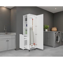 Mueble Auxiliar de Aseo Vidalia, Blanco, Con puerta abatible ZF