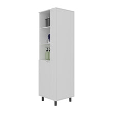 Mueble Auxiliar de Aseo Vidalia, Blanco, Con puerta abatible ZF
