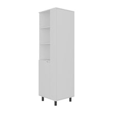 Mueble Auxiliar de Aseo Vidalia, Blanco, Con puerta abatible ZF