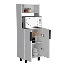 Alacena Oshawa, Blanco, con superficie para ubicar objetos y dos puertas ZF