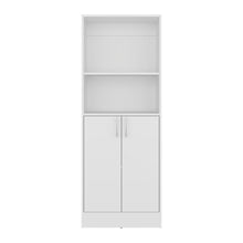 Alacena Multiusos Juko, Kronos Blanco, Con dos puertas abatibles, con entrepaños y amplio almacenamiento ZF