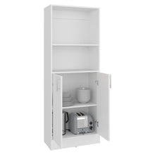 Alacena Multiusos Juko, Kronos Blanco, Con dos puertas abatibles, con entrepaños y amplio almacenamiento ZF