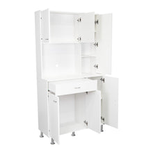 Alacena Bagan, Blanco, con Un Cajón y Seis Puertas Batientes