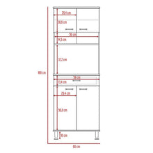 Mueble Multiusos Bagan, Blanco, con Un Cajón Organizador