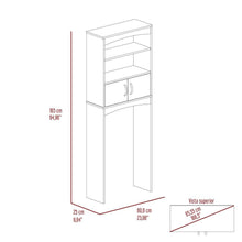 Gabinete de Baño Sabik, Blanco, con Dos Puertas Batientes