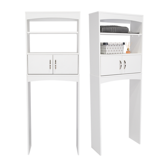Gabinete de Baño Sabik, Blanco, con Dos Puertas Batientes X2