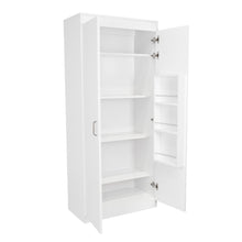 Alacena Multiusos Varese, Blanco, Posee Un Estante Adicional En La Puerta y Cuatro Entrepaños  ZF