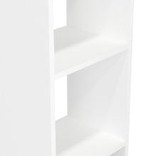 Mueble  Auxiliar para Baño Manchester, Blanco Duqueza, con multiples entrepaños, patas y manijas metalicas