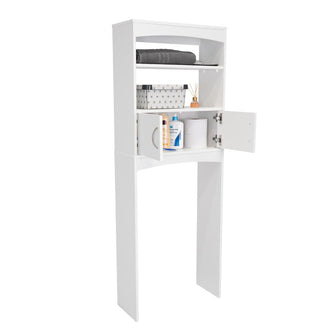 Gabinete de Baño Sabik, Blanco, Con Puertas Batientes Y Entrepaño Móvil