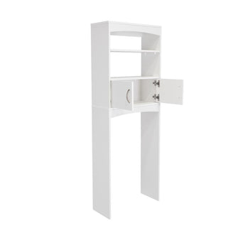 Gabinete de Baño Sabik, Blanco, Con Puertas Batientes Y Entrepaño Móvil